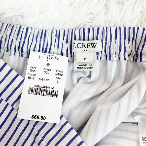 J crew stripe tiered ruffle colorblock midi skirt - Picture 6 of 8